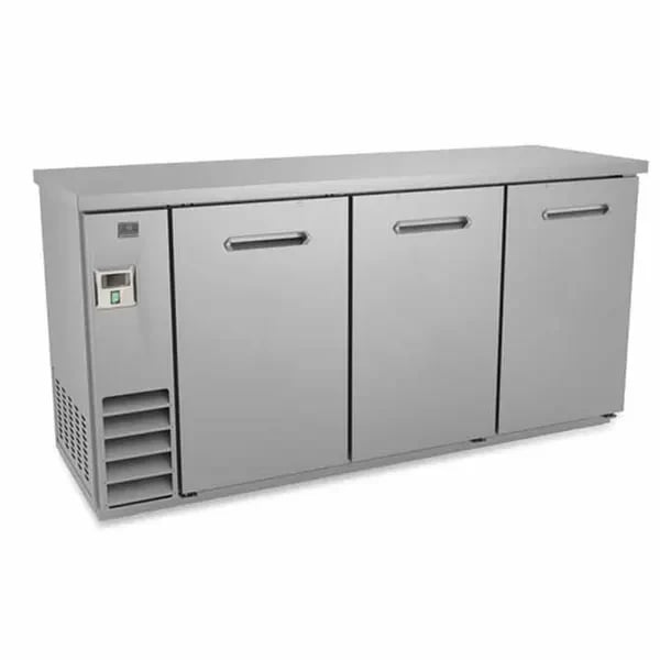 Commercial Refrigeration Parts — Kelvinator KCHBB72SS Stainless Steel Top Back Bar Cooler 73-1/8"W