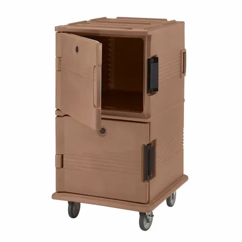 Cambro Ultra Cam Cart UPC1600157 Insulated Coffee Beige Front Loader Food Carrier