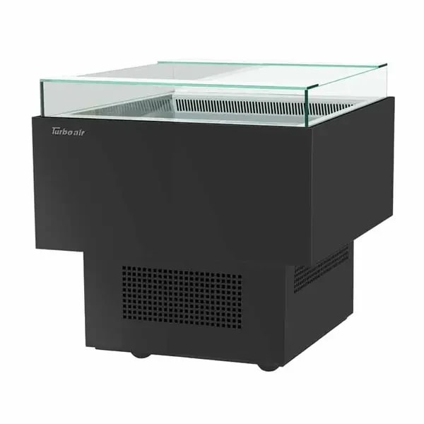 Turbo Air TOS-30PN-B Open Black Sandwich and Cheese Display Case Merchandiser 30"W — main image