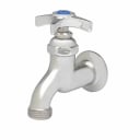 T&S B-0702 Wall Mount Single Sink Faucet with 4-Arm Handle