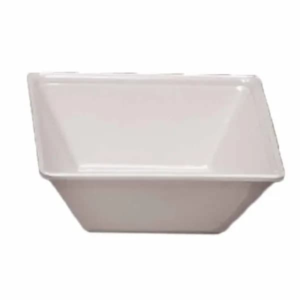 Thunder Group PS5006W Passion White 23 oz. Square Melamine Bowl | Case of 12