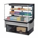Turbo Air TOM-48L-UFD-B-3SI-N Black Drop-In Open Display Case Merchandiser 47-7/8"W
