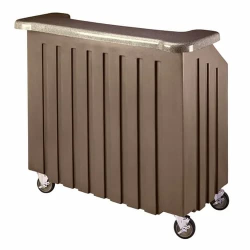 Cambro BAR540DS672 Cambar Granite Sand Portable Bar 5-Bottle Speed Rail Portable Bar 54"W X 25-7/8"D X 46-1/8"H