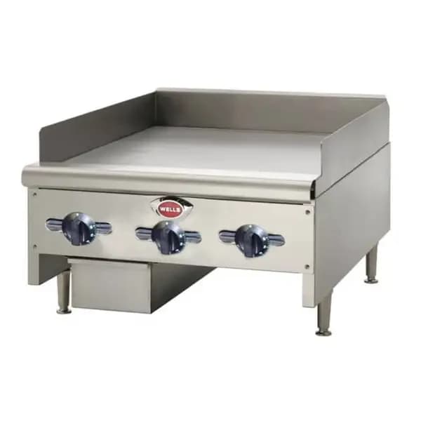 Wells HDTG-3630G Heavy Duty 90,000 BTU Thermostatic Control Gas Griddle 36"W