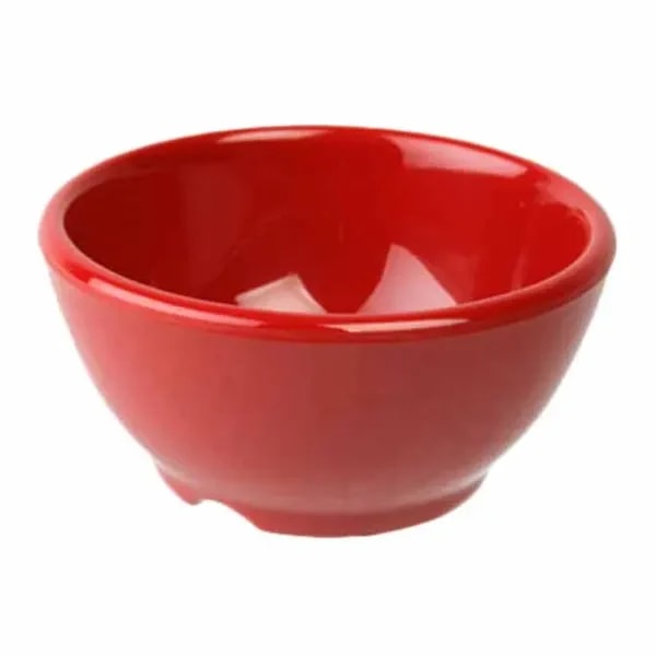 Thunder Group CR5804PR Pure Red 10 oz. Melamine Soup Bowl | Case of 12 — main image