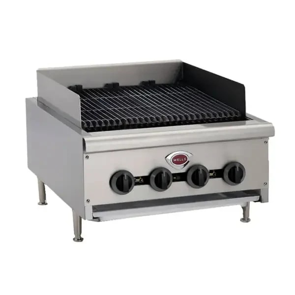 Wells HDCB-4830G Heavy Duty 160,000 BTU Radiant Gas Charbroiler 48"W — main image