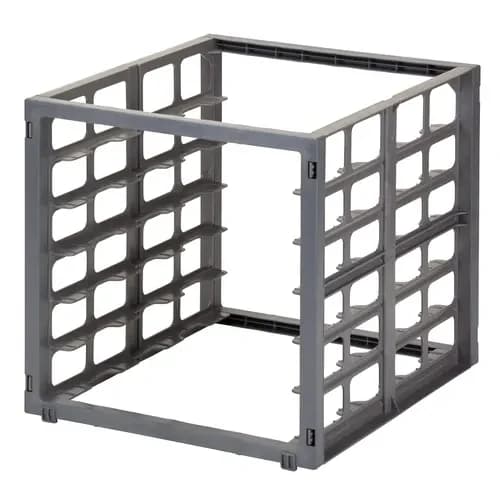 Cambro CBUPR1826S6580 Camshelving Basic Series 6-Full Size Brushed Graphite Sheet Pan Rack