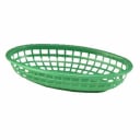 Tablecraft 1074G Green Oval Platter Basket 9-1/4" x 6" x 1-3/4" | Case of 36