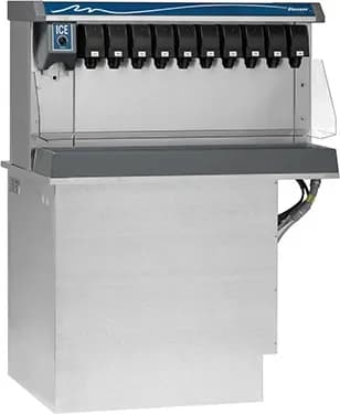 Follett VU155B8RP Vision™ Series Drop-In Ice and Beverage Dispenser 150 Pound Storage Push-Button Dispense Cube, Nugget Style Ice — 115V, 1PH