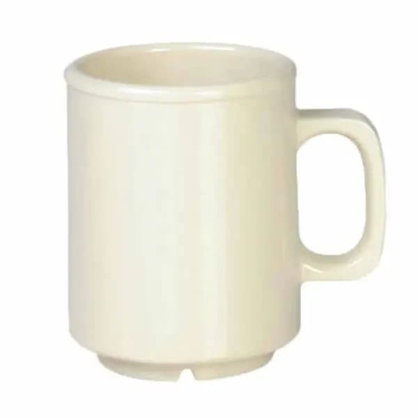 Thunder Group CR9010V Ivory 8 oz. Melamine Mug/Cup | Case of 12