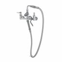 T&S B-0167-01 8" Wall Mount Pre-Rinse Faucet with 54" Hose Spray Assembly with Spray Hose