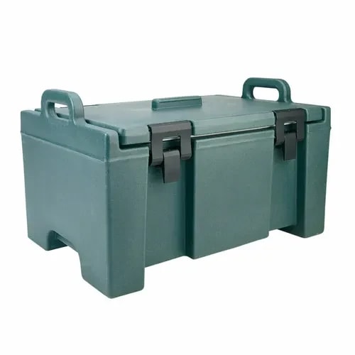 Cambro Ultra Pan Carrier UPC100192 Granite Green Top Loader 8" Deep — main image