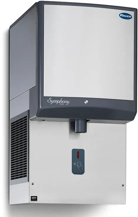 Follett 25HI414A-SI-00 Symphony Plus™ Wall Mount Ice-Only Dispenser 425 Pound Daily Production 25 Pound Storage SensorSAFE™ Dispense Nugget Style Ice — 115V, 1PH