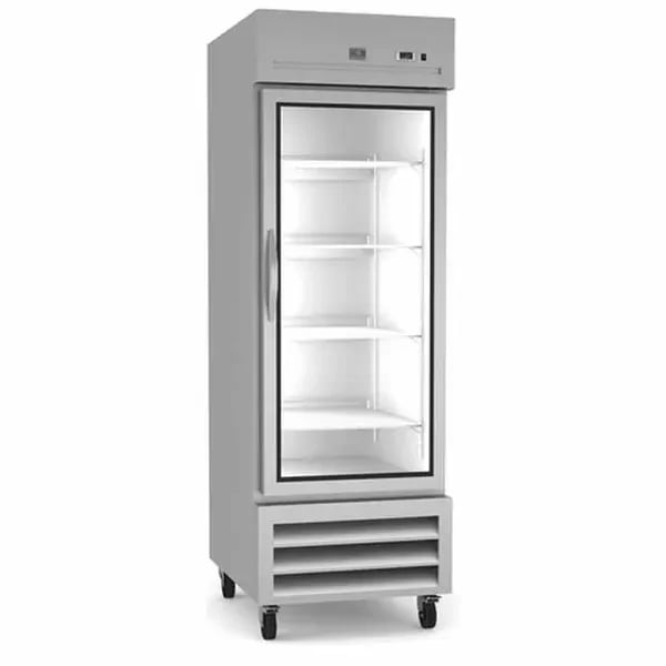Kelvinator KCHRI27R1GDR 23 cu. ft. 1-Glass Door Bottom Mount Reach-In Refrigerator 26-3/4"W