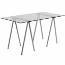 Flash Furniture NAN-JN-2119-GG Glass Top Computer Desk