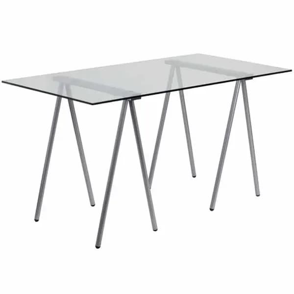 Flash Furniture NAN-JN-2119-GG Glass Top Computer Desk