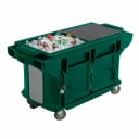 Cambro Versa Food Bar VBRUTHD5519 4-Pan Kentucky Green Cold Food Serving Counter