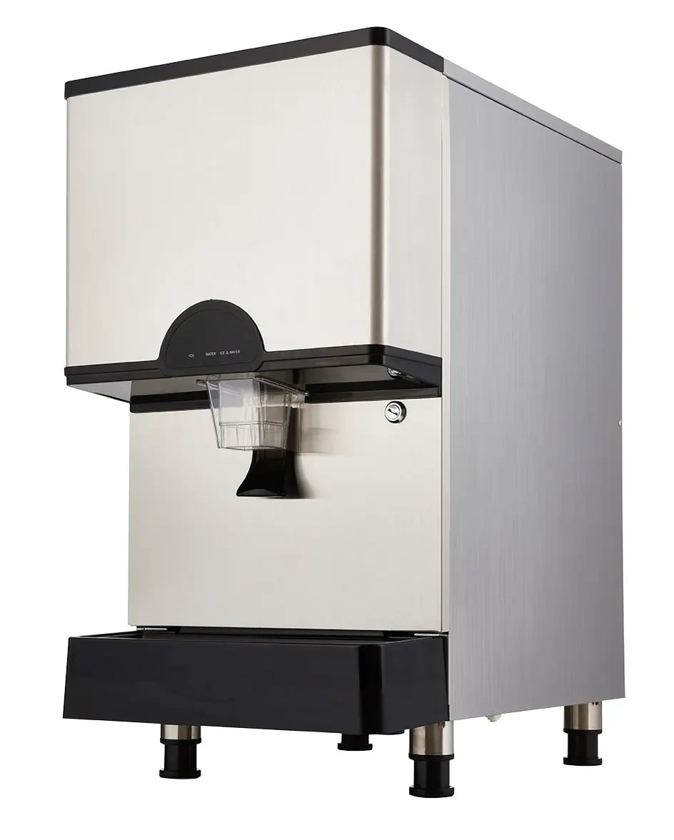 Icetro ID-0300-AN Countertop Ice and Water Dispenser 282 Pound Daily Production 11 Pound Storage Lever Dispense Nugget Style Ice — 115V, 1PH — main image