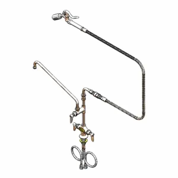 T&S Brass B-0300-A16-WD T&S Single Hole Double Pantry Faucet