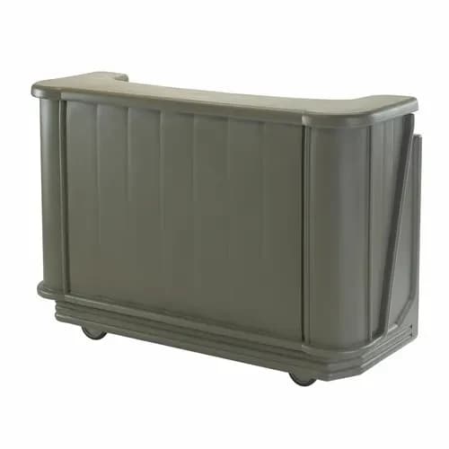 Cambro BAR650194 Cambar Granite Sand Portable Bar 7-Bottle Speed Rail Portable Bar 67-1/2"W X 28-1/2"D X 47-1/2"H