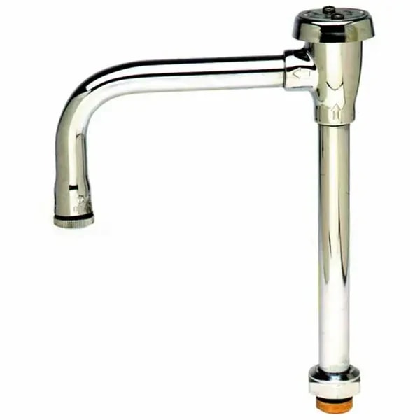 T&S B-0407-02 9-1/4" Vacuum Breaker Swivel Faucet Gooseneck Spout Nozzle — main image