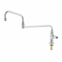 T&S B-0255-18DJX-CR Single Hole Deck Mount Pantry Faucet with 18" Double Jointed Swivel Spout Nozzle