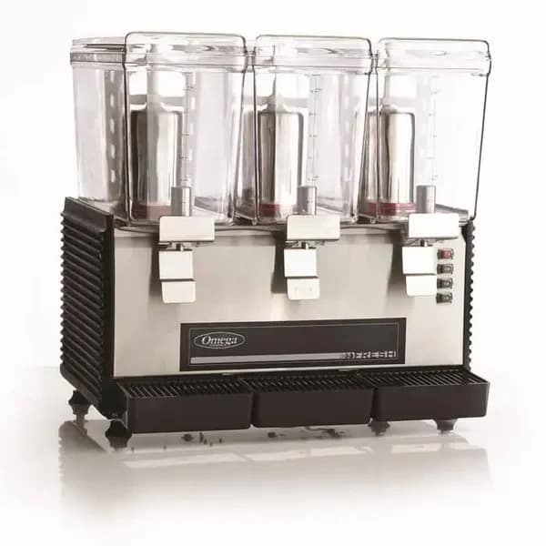 Omega OSD30 Triple 3-Gallon Bowl High Performance Drink Dispenser