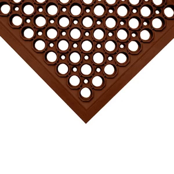 General Electric DRH110A-RED 3' x 5' Red Grease Resistant Kitchen Floor Mat with Beveled Edges