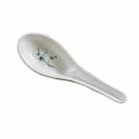 Thunder Group 7003BB Blue Bamboo 3/4 oz. Melamine Wonton Soup Spoon | Case of 60
