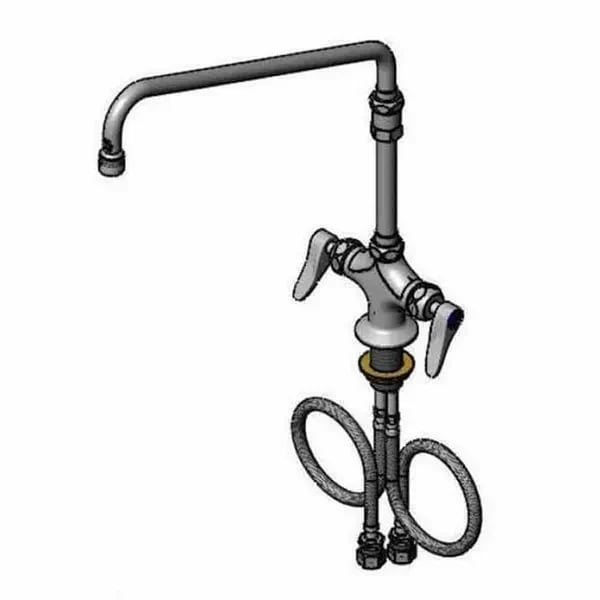 Commercial Kitchen Plumbing Fittings — T&S B-2294-CR Single Hole Deck Mount Pantry Faucet