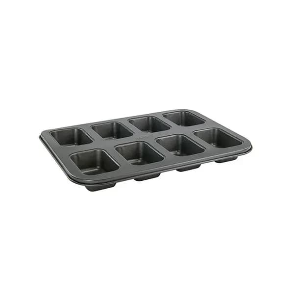 Winco HLF-8MN Carbon Steel Non-Stick 8-Compartment Mini Loaf Pan