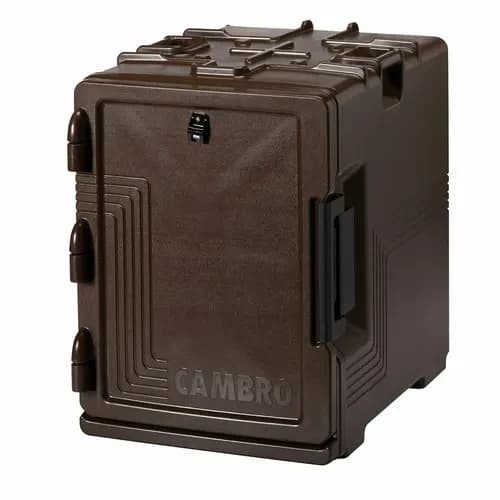 Cambro UPCS400131 Ultra Pan Carrier Insulated Dark Brown Front Loader Food Carrier