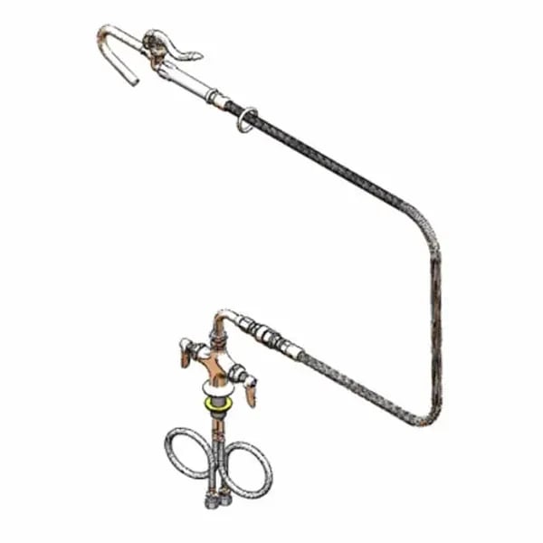 T&S B-0300-PF Single Hole Deck Mount Pantry Faucet