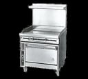 Jade Range JTRH-36GT-36 Titan™ Heavy Duty Range, Gas, 36", Griddle, 1" Thick Polished Steel Plate, Standard Oven – Natural Gas, 125000 Total BTUs