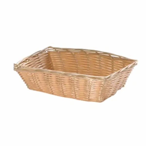 Tablecraft 1172W Natural Rectangular Woven Basket 9" x 6" x 2-1/2 | Case of 12 — main image
